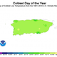 Image for article titled A Map Showing When It's Likely To Be Coldest Where You Live